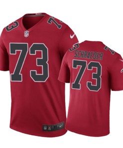 Atlanta Falcons #73 Ryan Schraeder Nike Color Rush Red Jersey