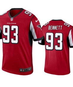 Atlanta Falcons #93 Michael Bennett Red Legend Jersey - Mens