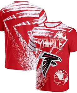 Atlanta Falcons All Over Print T-Shirt - Red