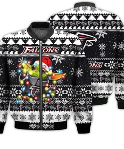 Atlanta Falcons Baby Yoda Star Wars Sports Football American Ugly Christmas Gifts Unisex 3D Bomber Jacket