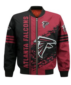 Atlanta Falcons Bomber Jacket Quarter Style - NFL