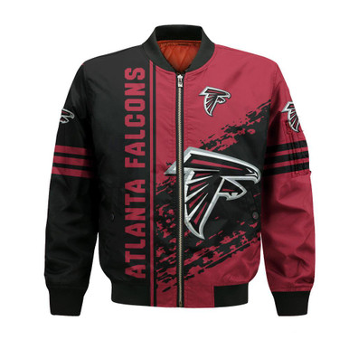 Atlanta Falcons Bomber Jacket Quarter Style - NFL