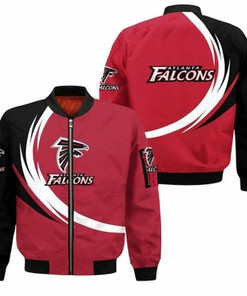Atlanta Falcons Bomber Jacket graphic curve
