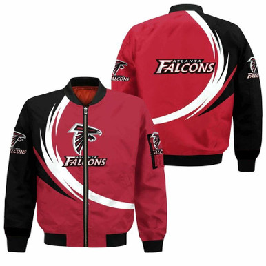 Atlanta Falcons Bomber Jacket graphic curve