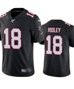 Atlanta Falcons Calvin Ridley Black 100th Season Vapor Limited Jersey