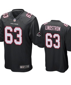 Atlanta Falcons Chris Lindstrom 2019 Nfl Draft Black Alternate Game Jersey
