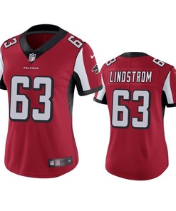 Atlanta Falcons Chris Lindstrom 2019 Nfl Draft Red Vapor Limited Womens Jersey
