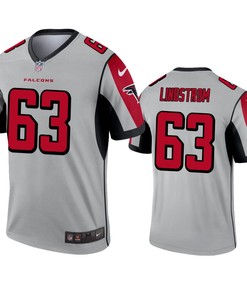 Atlanta Falcons Chris Lindstrom Silver Inverted Legend Jersey