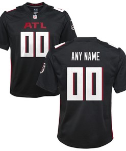 Atlanta Falcons Custom Game Jersey Black Custom Jerseys Nfl