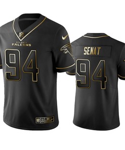Atlanta Falcons Deadrin Senat Black Golden Edition 2019 Vapor Untouchable Limited Jersey - Mens