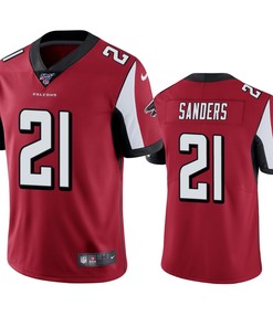 Atlanta Falcons Deion Sanders Red 100th Season Vapor Limited Jersey
