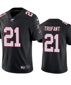 Atlanta Falcons Desmond Trufant Black 100th Season Vapor Limited Jersey