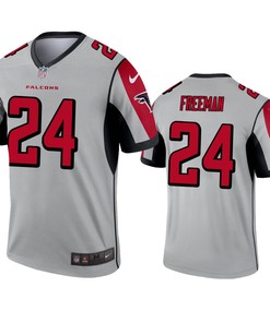 Atlanta Falcons Devonta Freeman Silver Inverted Legend Jersey