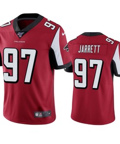 Atlanta Falcons Grady Jarrett Red 100th Season Vapor Limited Jersey