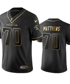 Atlanta Falcons Jake Matthews Black Golden Edition 2019 Vapor Untouchable Limited Jersey - Mens
