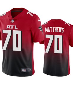 Atlanta Falcons Jake Matthews Red 2020 2nd Alternate Vapor Limited Jersey - Mens