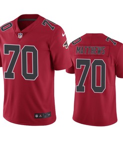 Atlanta Falcons Jake Matthews Red Nike Color Rush Limited Jersey
