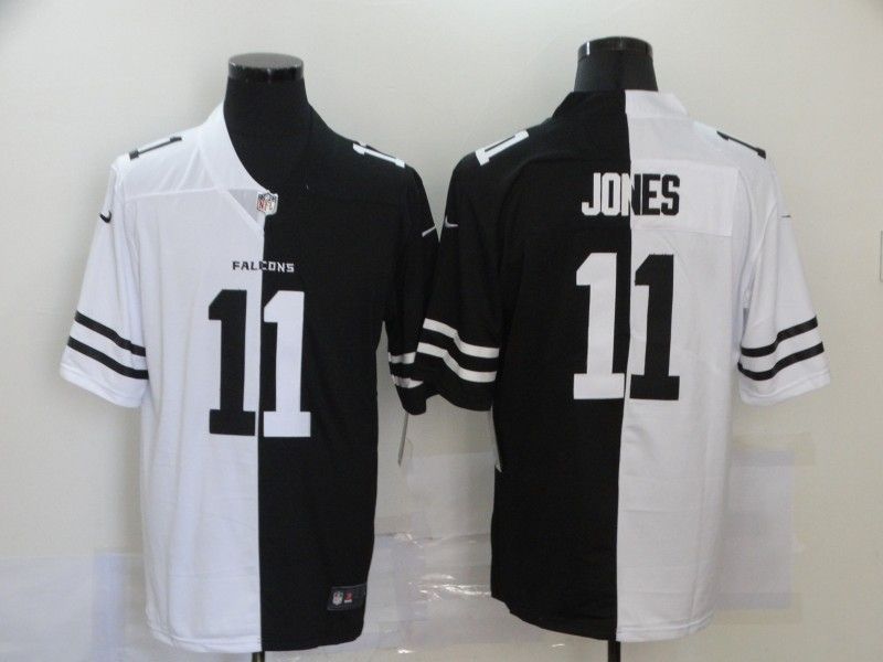 Atlanta Falcons Julio Jones #11 Nfl 2020 Black And White Jersey