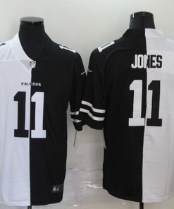 Atlanta Falcons Julio Jones #11 Nfl 2020 Black And White Jersey