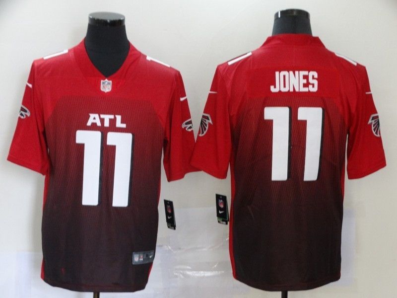 Atlanta Falcons Julio Jones #11 Nfl 2020 Gradient Red Jersey