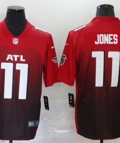 Atlanta Falcons Julio Jones #11 Nfl 2020 Gradient Red Jersey