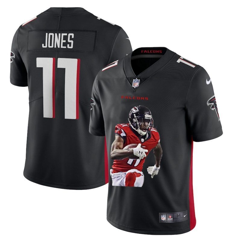 Atlanta Falcons Julio Jones #11 Nfl Portrait Brandedition Black Jersey
