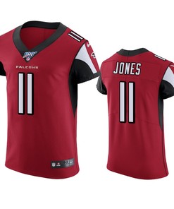 Atlanta Falcons Julio Jones Red 100th Season Vapor Elite Jersey