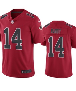 Atlanta Falcons Justin Hardy Red Nike Color Rush Limited Jersey