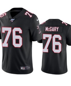 Atlanta Falcons Kaleb Mcgary Black 100th Season Vapor Limited Jersey