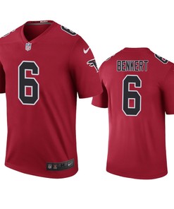Atlanta Falcons Kurt Benkert Red Color Rush Legend Jersey