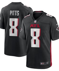 Atlanta Falcons Kyle Pitts Black 2021 Nfl Draft First Round Pick Player Game Mens Jersey Gift For Falcons Fans