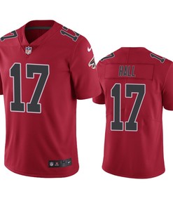 Atlanta Falcons Marvin Hall Red Nike Color Rush Limited Jersey
