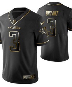 Atlanta Falcons Matt Bryant 3 2021 Nfl Golden Brandedition Black Jersey Gift For Falcons Fans