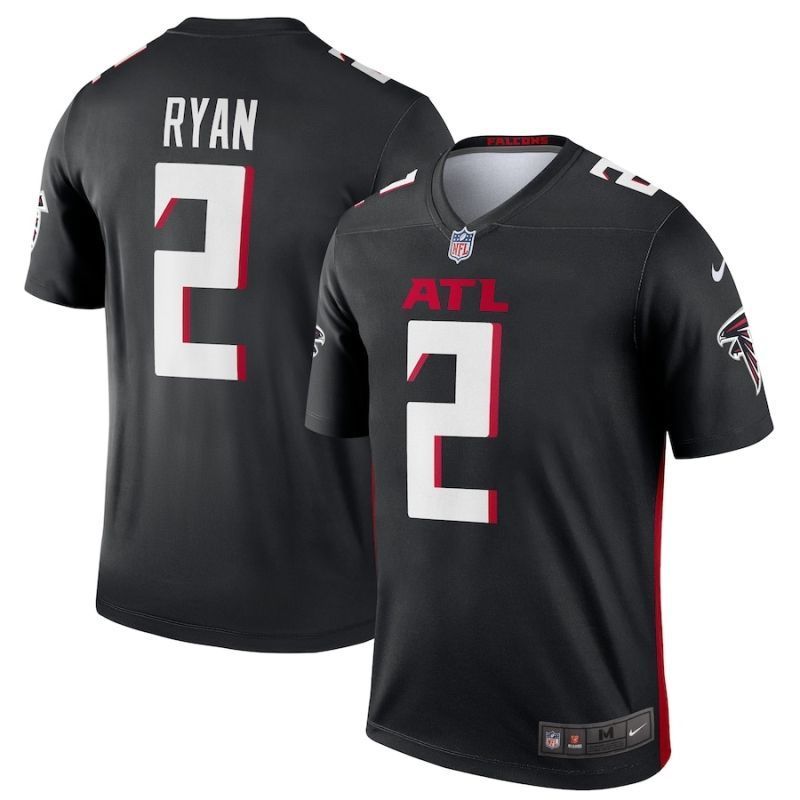 Atlanta Falcons Matt Ryan #2 Nfl 2020 Black Jersey