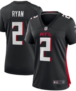 Atlanta Falcons Matt Ryan #2 Nfl 2020 Black Womens Jersey