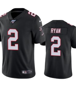 Atlanta Falcons Matt Ryan Black 100th Season Vapor Limited Jersey