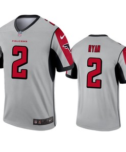 Atlanta Falcons Matt Ryan Silver Inverted Legend Jersey