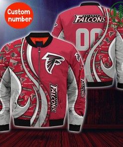 Atlanta Falcons NFL Custom Number Bomber Jacket   for fans