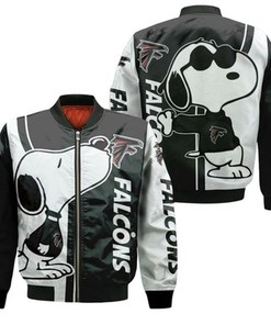 Atlanta Falcons Snoopy Lover 3D Printed Bomber Jacket Model 428
