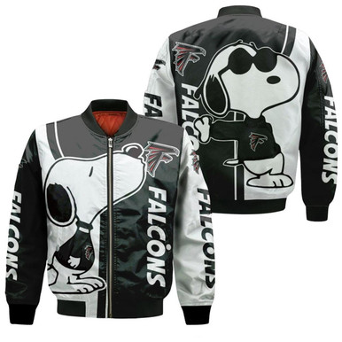 Atlanta Falcons Snoopy Lover 3D Printed Bomber Jacket Model 428