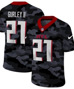 Atlanta Falcons Todd Gurley Ii #21 Nfl 2020 Camo Black Jersey