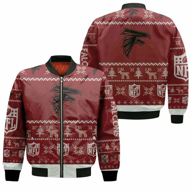 Atlanta Falcons Ugly Sweatshirt Christmas 3D Bomber Jacket Model 430