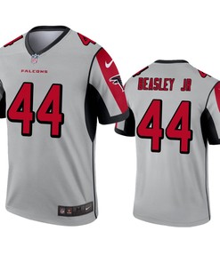 Atlanta Falcons Vic Beasley Jr Silver Inverted Legend Jersey