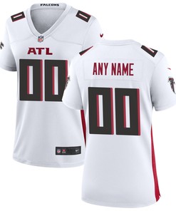 Atlanta Falcons Womens Custom Game Jersey White Custom Jerseys Nfl