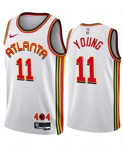 Atlanta Hawks 11 Trae Young 2022-23 Association Edition White Jersey - Men Jersey