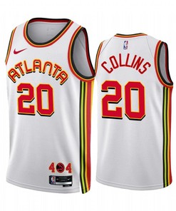 Atlanta Hawks 20 John Collins 2022-23 Association Edition White Jersey - Men Jersey