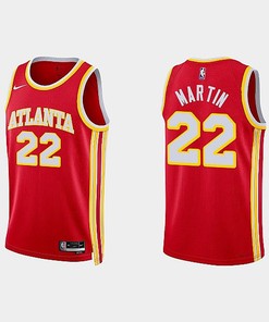 Atlanta Hawks 22 Tyrese Martin 2022-23 Icon Edition Red Men Jersey