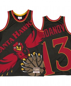 Atlanta Hawks Bogdan Bogdanovic 13 Black Big Face 2.0 Jersey