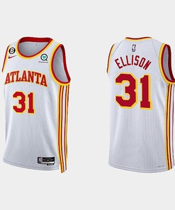 Atlanta Hawks Malik Ellison 31 2022-23 Association Edition White Men Jersey Swingman