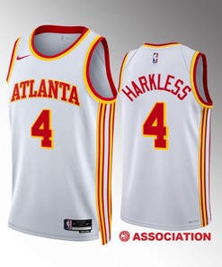 Atlanta Hawks Maurice Harkless 4 2022-23 Association Edition White Jersey Swingman